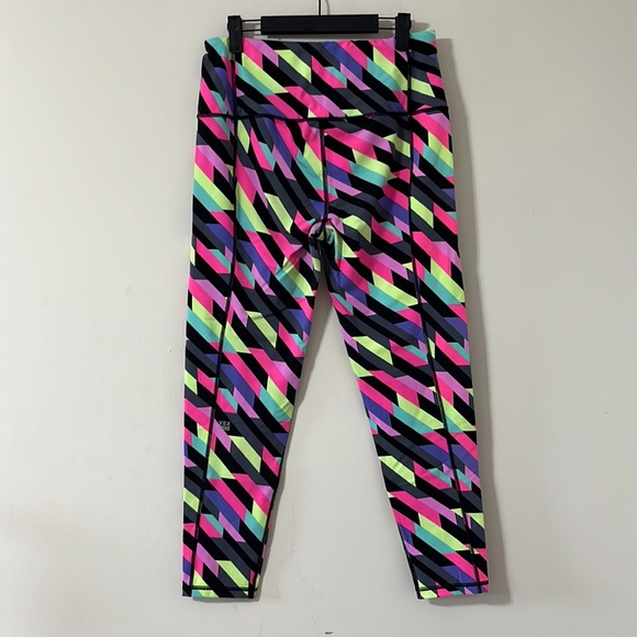 Victoria’s Secret Sport Knockout Neon Geometric Pattern High Rise Leggings - Picture 5 of 7